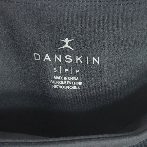 Danskin 7/8 Leggings Black Salt Small 4-Way Stretch Wicking Moisture Control NWT - Picture 8 of 9